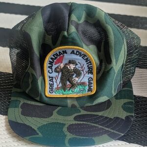 Camouflage Mesh Trucker Hat with Patch